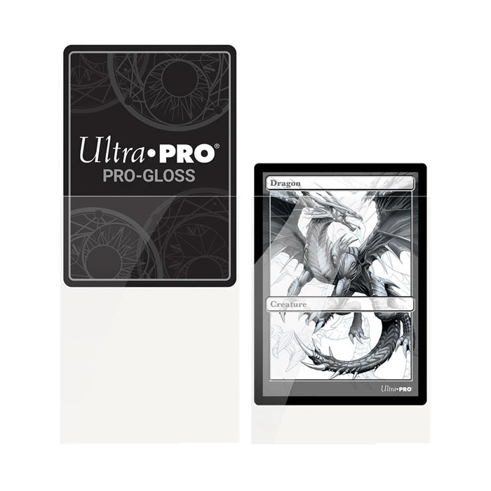 Ultra PRO Pro‑Gloss Deck Protector Sleeves – Weiss – 100 Stück – 66×91mm-EvoCardNest