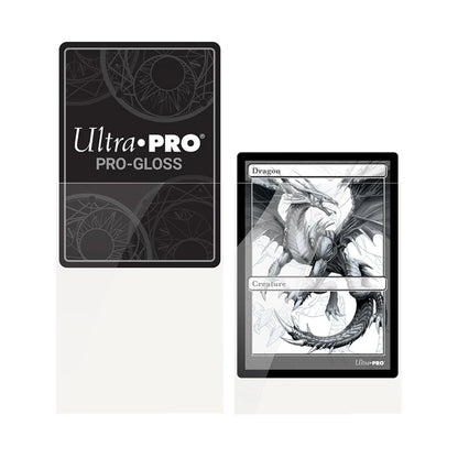 Ultra PRO Pro‑Gloss Deck Protector Sleeves – Weiss – 100 Stück – 66×91mm-EvoCardNest