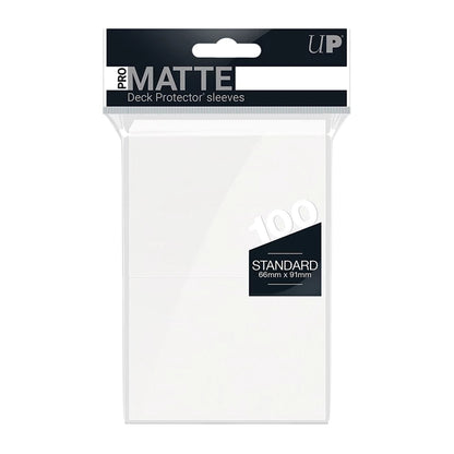 Ultra PRO Pro‑Matte Deck Protector Sleeves – Weiss – 100 Stück – 66×91mm-EvoCardNest