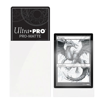 Ultra PRO Pro‑Matte Deck Protector Sleeves – Weiss – 100 Stück – 66×91mm-EvoCardNest