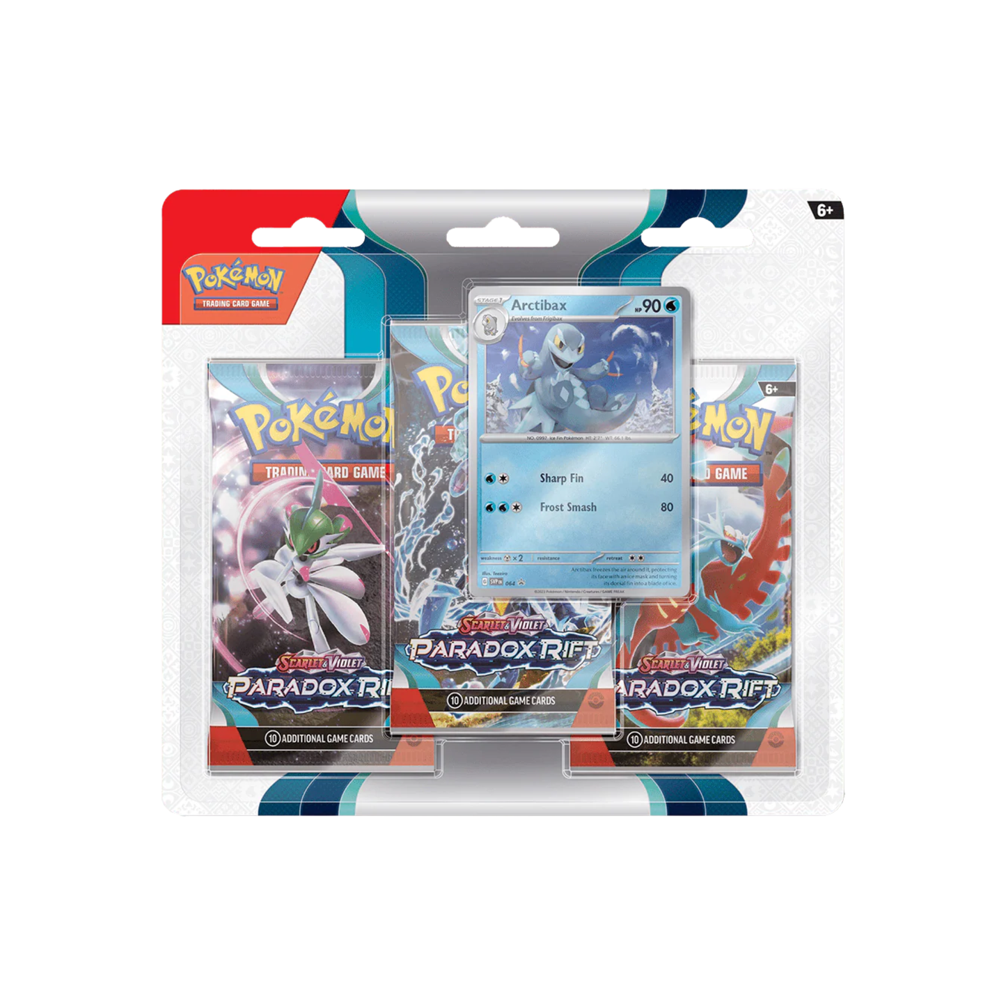 Pokémon TCG Paradox Rift 3‑Pack Blister – Englisch-EvoCardNest