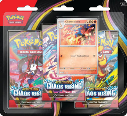 Pokémon TCG 3-Pack Blister Chaos Rising Englisch mit Promokarte